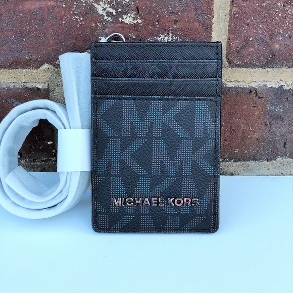 michael kors lanyard id holder